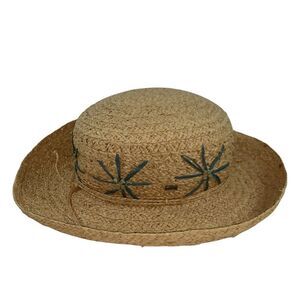 Garden Straw Sun Hat With Star Design
